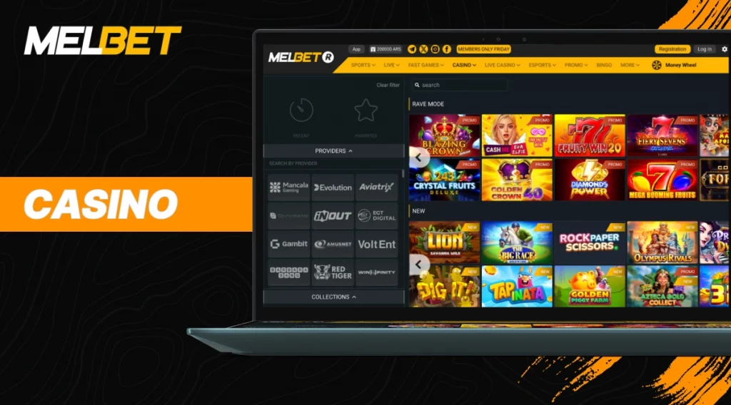 MelBet Casino Lobby — Slots & Providers
