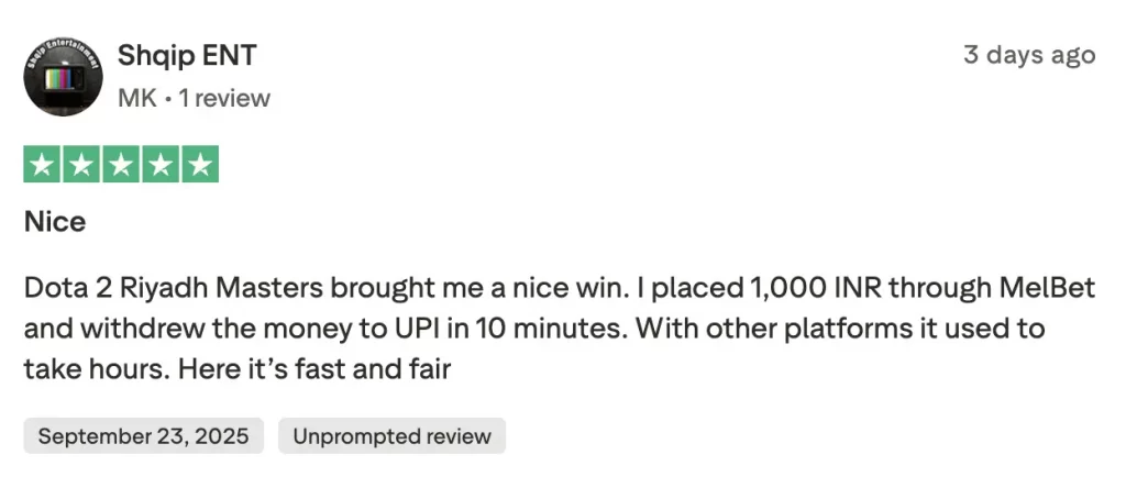 MelBet Dota 2 withdrawal review