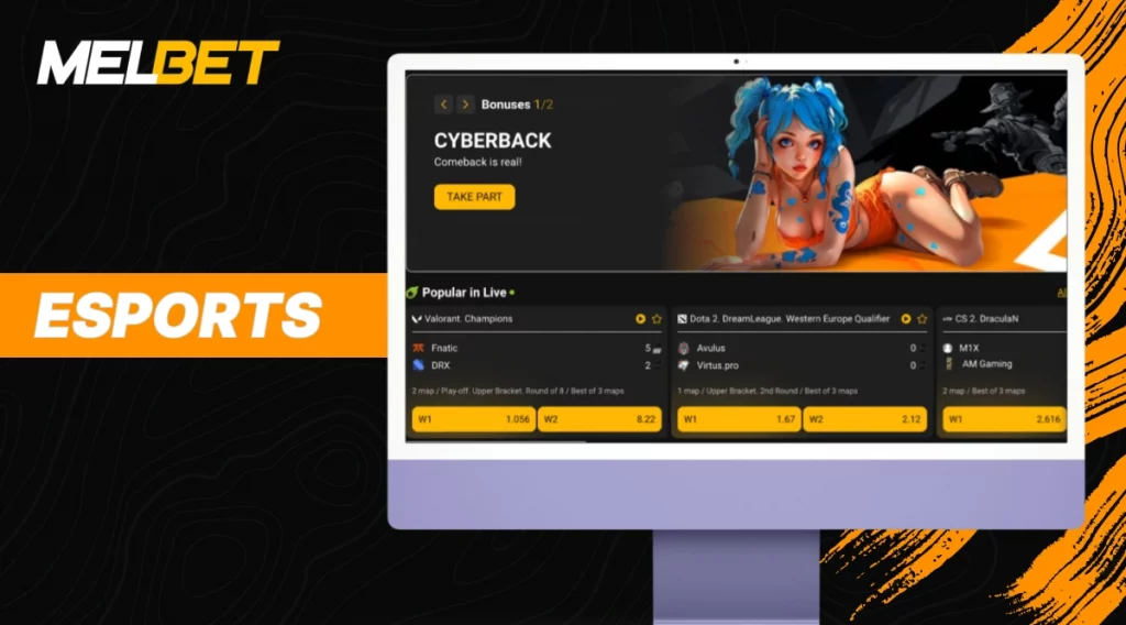 MelBet esports betting India