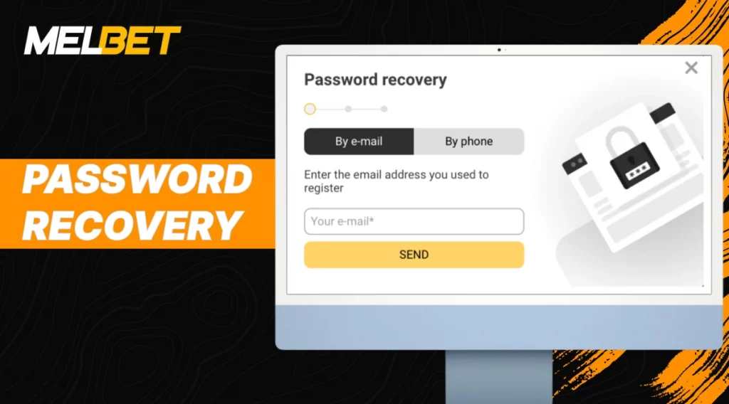 MelBet password recovery form